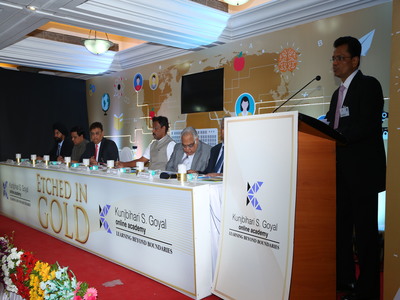 Honorable Chairman of Rajasthani Sammelan showcasing how GOLD academy was born